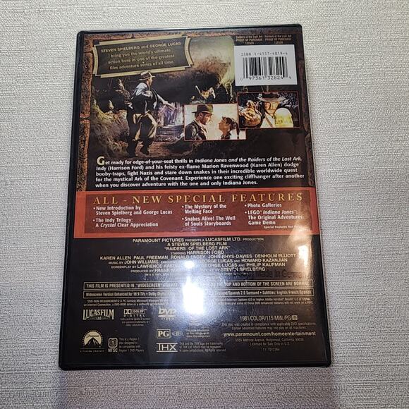 Indiana jones Raider of Lost Ark dvd - Picture 3 of 5
